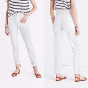 Madewell White Perfect Summer Jean